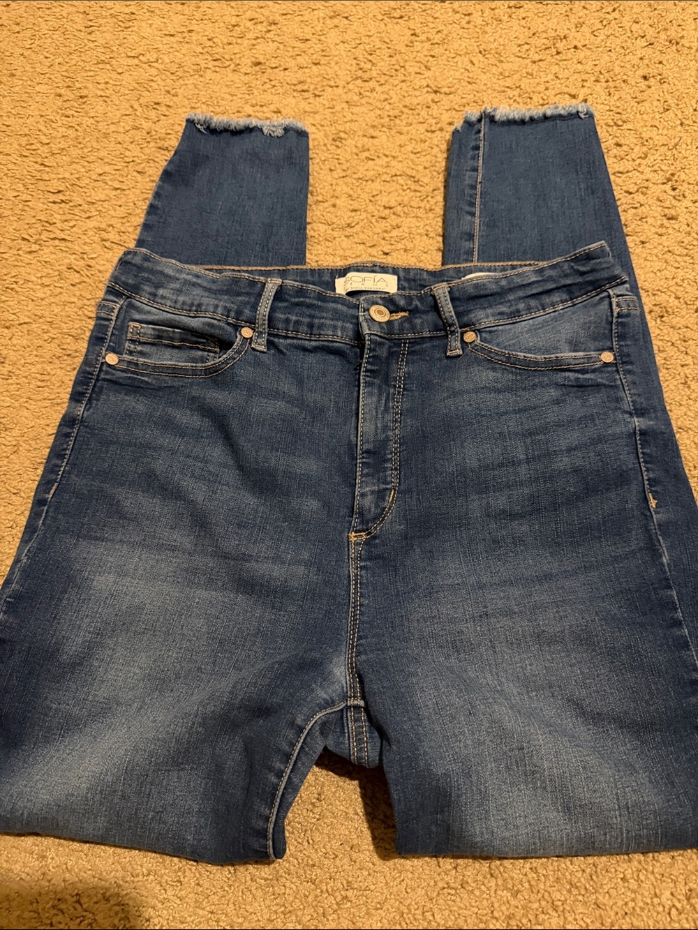 sofia by sofia vergara Dark Blue High-Rise Skinny Jeans
